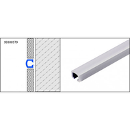 LISTEL BOMBE ALU ARGENT 250CM 10MM LISTEL BOMBE ALU ARGENT 250CM 10MM